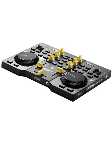 Hercules 4780740 mixer audio 4 canali Nero, Giallo