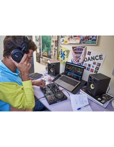 Hercules DJLearning Kit Mixer con controllo DVS (Digital Vinyl System) Nero