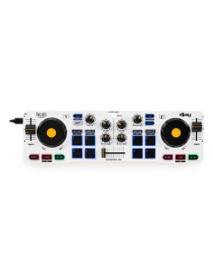 Hercules 4780921 controller per DJ 2 canali Nero, Bianco, Giallo