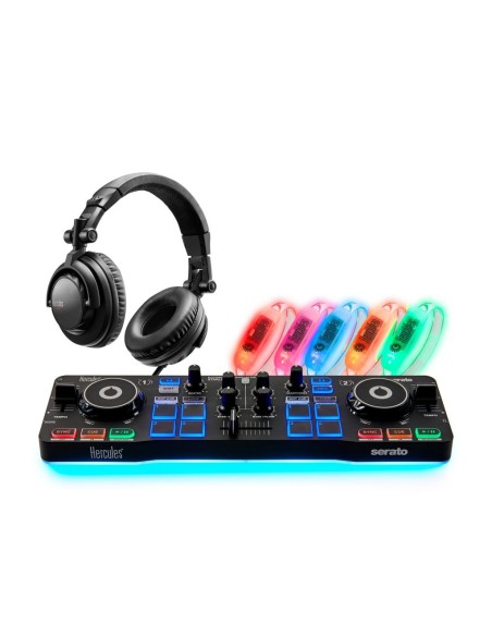 Hercules DJ Party Set Mixer con controllo DVS (Digital Vinyl System) Nero