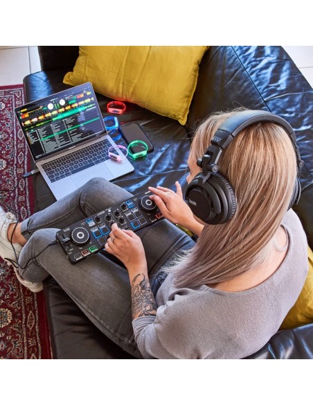 Hercules DJ Party Set Mixer con controllo DVS (Digital Vinyl System) Nero