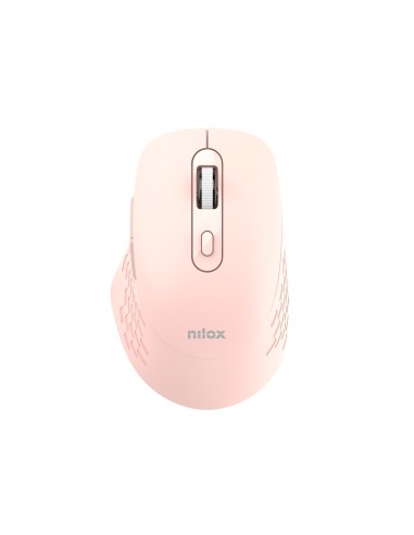 Nilox RATON DUAL WIRELESS 1600 DPI ROSA mouse Ufficio Bluetooth + USB Type-A Ottico