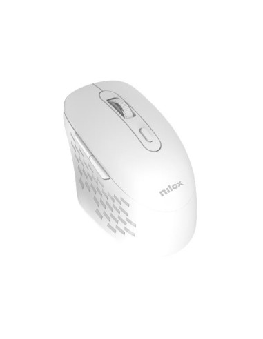 Nilox RATON DUAL WIRELESS 1600 DPI BLANCO mouse Ufficio Bluetooth + USB Type-A Ottico