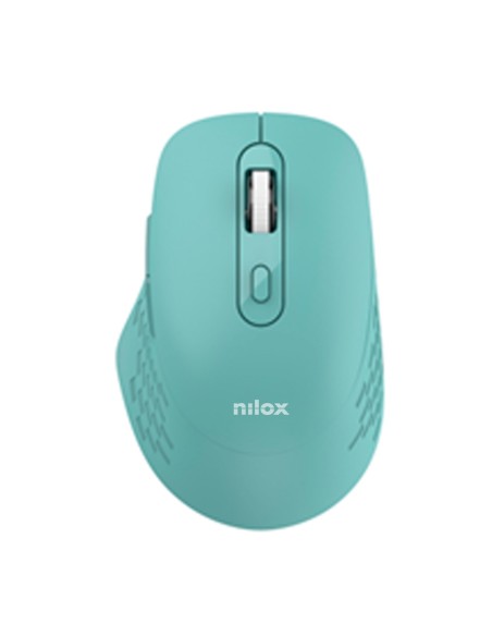 Nilox RATON DUAL WIRELESS 1600 DPI VERDE mouse Ufficio Bluetooth + USB Type-A Ottico