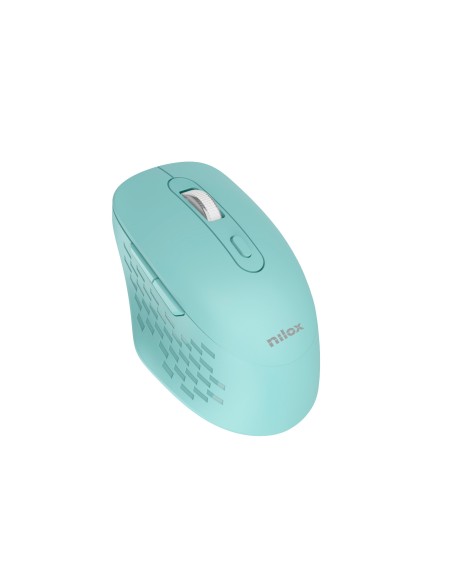 Nilox RATON DUAL WIRELESS 1600 DPI VERDE mouse Ufficio Bluetooth + USB Type-A Ottico