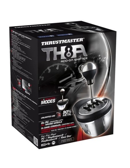 Thrustmaster 4060059 periferica di gioco Nero, Metallico USB Analogico PC, PlayStation 4, PlayStation 5, Playstation 3, Xbox