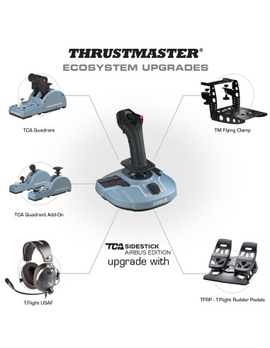 Thrustmaster TCA Quadrant Airbus Edition Nero, Blu Simulazione di Volo PC