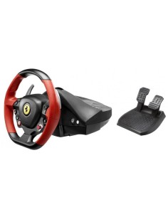 Thrustmaster Ferrari 458 Spider Nero, Rosso USB Sterzo + Pedali Xbox One
