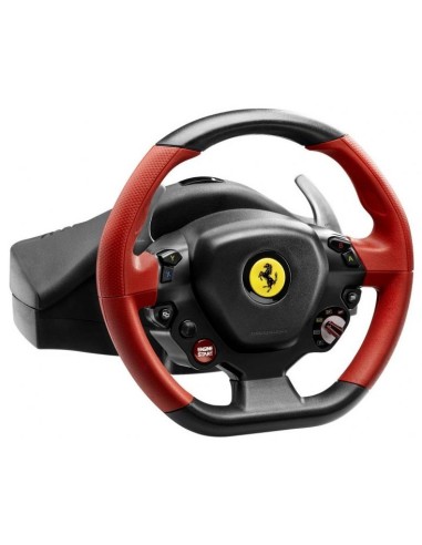 Thrustmaster Ferrari 458 Spider Nero, Rosso USB Sterzo + Pedali Xbox One