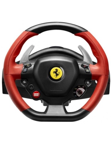 Thrustmaster Ferrari 458 Spider Nero, Rosso USB Sterzo + Pedali Xbox One