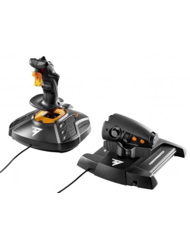 Thrustmaster T-16000M FCS Hotas Nero, Arancione USB Joystick Analogico Digitale PC
