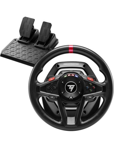 Thrustmaster T128 Nero USB Sterzo + Pedali Analogico PC, Xbox, Xbox One