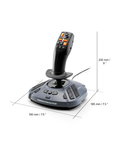 Thrustmaster SimTask FarmStick, Joystick Multifunzione per il Farming