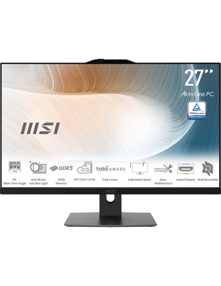 MSI Modern AM242TP 1M-1247IT Intel Core 7 150U 68,6 cm (27") 1920 x 1080 Pixel PC All-in-one 16 GB DDR5-SDRAM 512 GB SSD