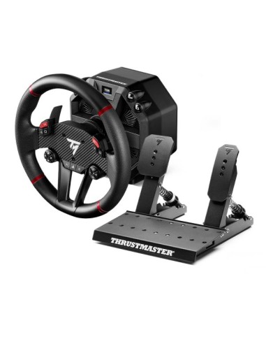 Thrustmaster T598 Nero, Rosso USB Sterzo + Pedali Analogico Digitale PC, PlayStation 4, PlayStation 5