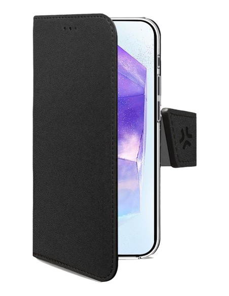 Celly WALLY custodia per cellulare 17 cm (6.7") Custodia a borsellino Nero