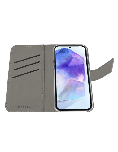 Celly WALLY custodia per cellulare 17 cm (6.7") Custodia a borsellino Nero