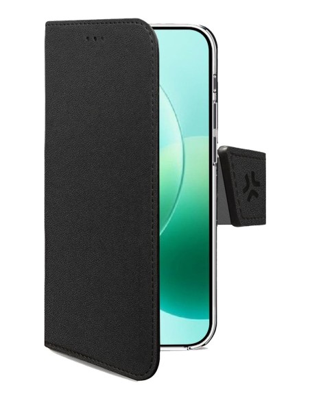 Celly WALLY custodia per cellulare 17 cm (6.7") Custodia a borsellino Nero