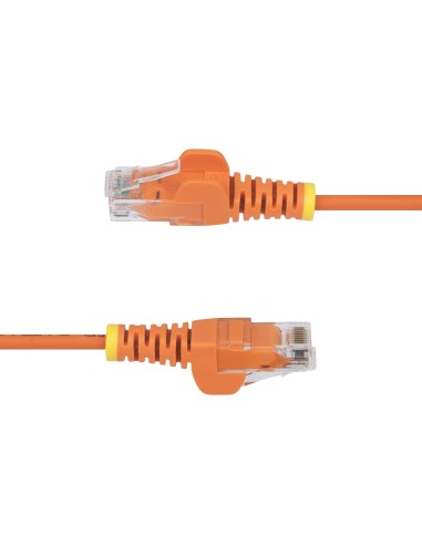 StarTech.com Cavo Ethernet CAT6 Arancione da 15m Patch UTP con Plug RJ45 Antigroviglio e Rilievi di Trazione, Cavo Lan Slim in