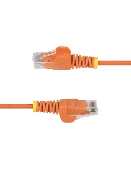 StarTech.com Cavo Ethernet CAT6 Arancione da 15m Patch UTP con Plug RJ45 Antigroviglio e Rilievi di Trazione, Cavo Lan Slim in