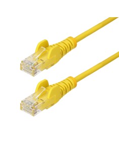 StarTech.com Cavo Ethernet CAT6 Giallo da 5m Patch UTP con Plug RJ45 Antigroviglio e Rilievi di Trazione, Cavo Lan Slim in Rame