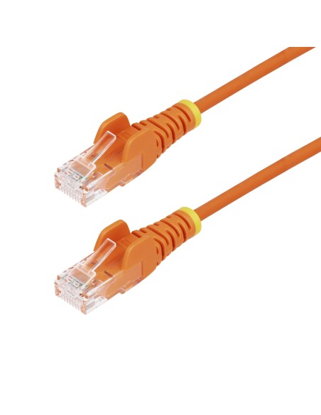 StarTech.com Cavo Ethernet CAT6 Arancionene da 7m Patch UTP con Plug RJ45 Antigroviglio e Rilievi di Trazione, Cavo Lan Slim in
