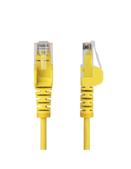 StarTech.com Cavo Ethernet CAT6 Giallo da 50cm Patch UTP con Plug RJ45 Antigroviglio e Rilievi di Trazione, Cavo Lan Slim in