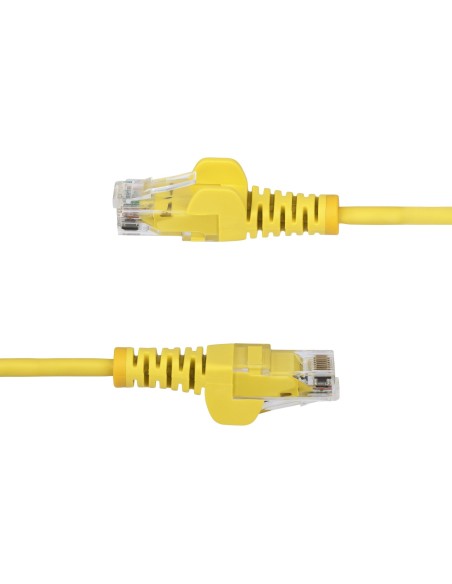 StarTech.com Cavo Ethernet CAT6 Giallo da 50cm Patch UTP con Plug RJ45 Antigroviglio e Rilievi di Trazione, Cavo Lan Slim in