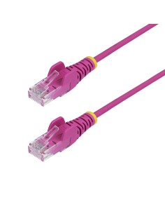 StarTech.com Cavo Ethernet CAT6 Rosa da 1m Patch UTP con Plug RJ45 Antigroviglio e Rilievi di Trazione, Cavo Lan Slim in Rame