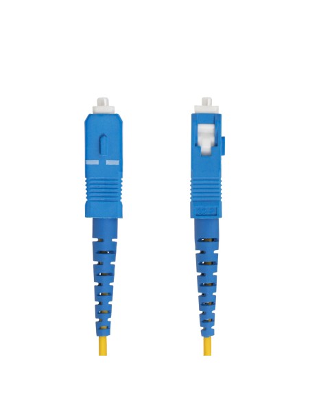 StarTech.com Cavo in fibra ottica simplex monomodale OS2 da LC a SC (UPC) da 5m, 9 125µm, 40G 100G, Insensibile alla piegatura,