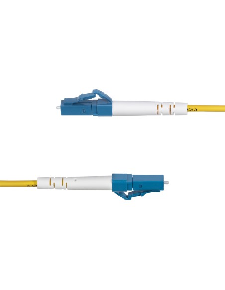 StarTech.com Cavo in fibra ottica simplex monomodale OS2 da LC a SC (UPC) da 5m, 9 125µm, 40G 100G, Insensibile alla piegatura,