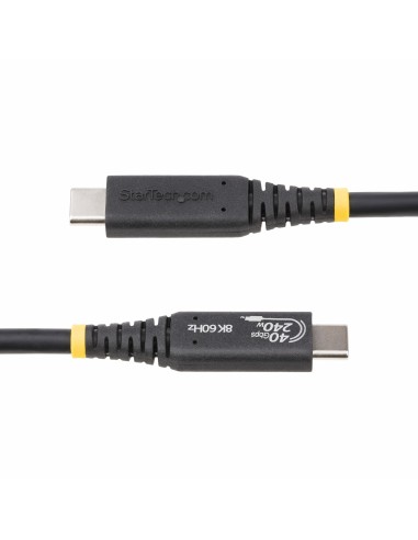 StarTech.com Cavo USB4 da 1m, cavo USB-C certificato USB-IF, 40 Gbps, 240W PD 3.1 EPR, 8K 60Hz, cavo di trasferimento dati USB