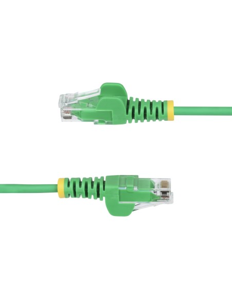 StarTech.com Cavo Ethernet CAT6 Verde da 3m Patch UTP con Plug RJ45 Antigroviglio e Rilievi di Trazione, Cavo Lan Slim in Rame