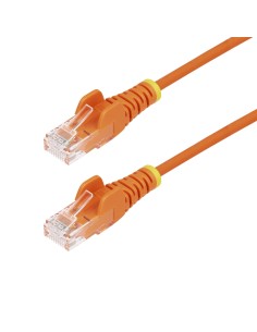 StarTech.com Cavo Ethernet CAT6 Arancionene da 5m Patch UTP con Plug RJ45 Antigroviglio e Rilievi di Trazione, Cavo Lan Slim in