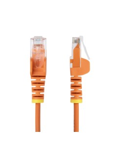 StarTech.com Cavo Ethernet CAT6 Arancionene da 5m Patch UTP con Plug RJ45 Antigroviglio e Rilievi di Trazione, Cavo Lan Slim in 2
