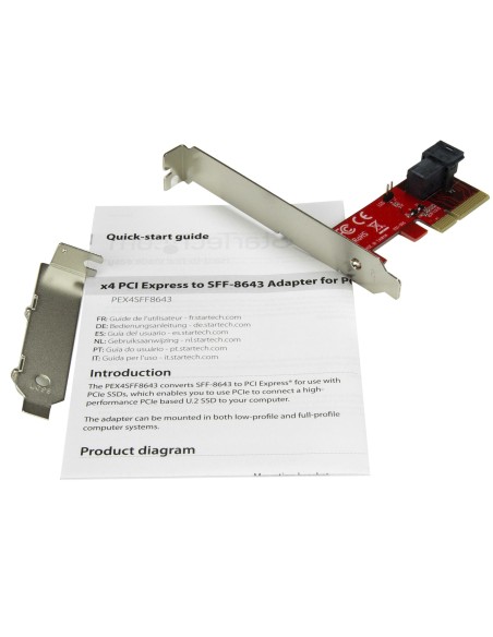 StarTech.com Adattatore PCI Express x4 a SFF-8643 per SSD U.2 PCIe NVMe