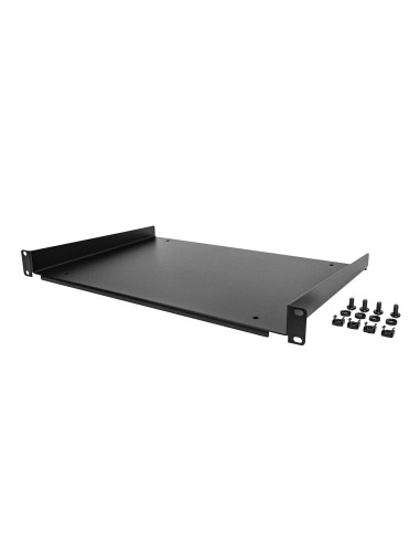 StarTech.com Mensola Rack 19" 1U - Ripiano per Armadio Rack 19" a sbalzo per Dispositivi e Apparecchiature di rete non