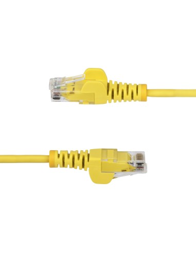 StarTech.com Cavo Ethernet CAT6 Giallo da 15m Patch UTP con Plug RJ45 Antigroviglio e Rilievi di Trazione, Cavo Lan Slim in