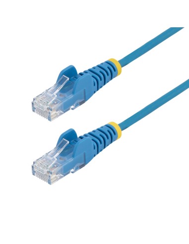 StarTech.com Cavo Ethernet CAT6 Blu da 5m Patch UTP con Plug RJ45 Antigroviglio e Rilievi di Trazione, Cavo Lan Slim in Rame