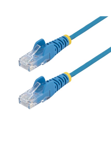 StarTech.com Cavo Ethernet CAT6 Blu da 5m Patch UTP con Plug RJ45 Antigroviglio e Rilievi di Trazione, Cavo Lan Slim in Rame
