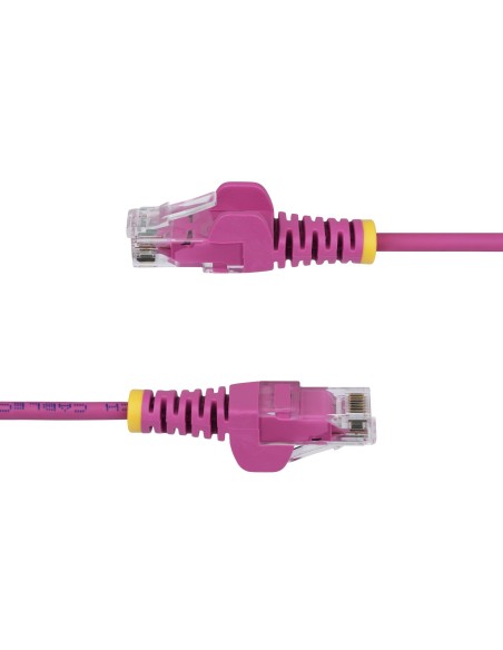 StarTech.com Cavo Ethernet CAT6 Rosa da 7m Patch UTP con Plug RJ45 Antigroviglio e Rilievi di Trazione, Cavo Lan Slim in Rame