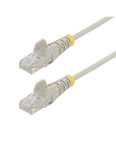 StarTech.com Cavo Ethernet CAT6 Grigio da 5m Patch UTP con Plug RJ45 Antigroviglio e Rilievi di Trazione, Cavo Lan Slim in Rame