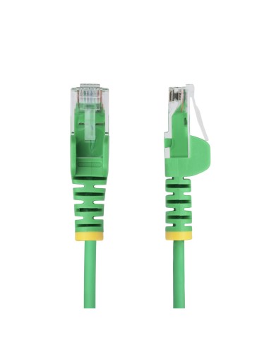 StarTech.com Cavo Ethernet CAT6 Verde da 1,5m Patch UTP con Plug RJ45 Antigroviglio e Rilievi di Trazione, Cavo Lan Slim in