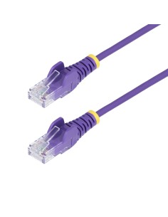 StarTech.com Cavo Ethernet CAT6 Viola da 50cm Patch UTP con Plug RJ45 Antigroviglio e Rilievi di Trazione, Cavo Lan Slim in