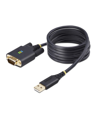 StarTech.com Cavo adattatore da USB a seriale da 2 m, ritenzione COM, viti dadi intercambiabili, da USB-A a DB9 RS232, IC FTDI,