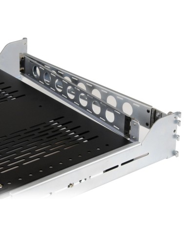 StarTech.com Ripiano Ventilato 2U per Server Rack con braccio per gestione cavi - Profondità d'installazione regolabile da 70