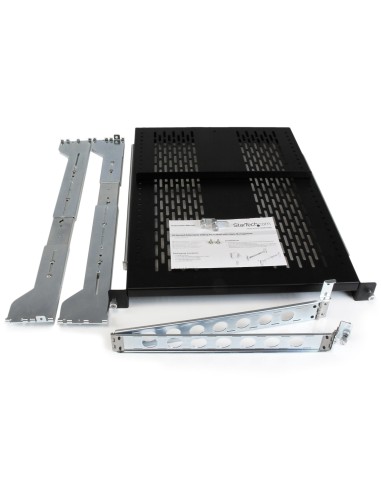 StarTech.com Ripiano Ventilato 2U per Server Rack con braccio per gestione cavi - Profondità d'installazione regolabile da 70