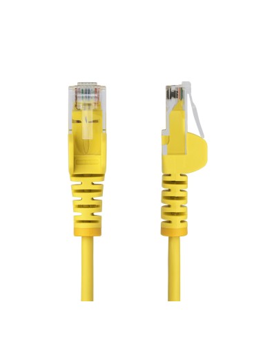 StarTech.com Cavo Ethernet CAT6 Giallo da 2m Patch UTP con Plug RJ45 Antigroviglio e Rilievi di Trazione, Cavo Lan Slim in Rame