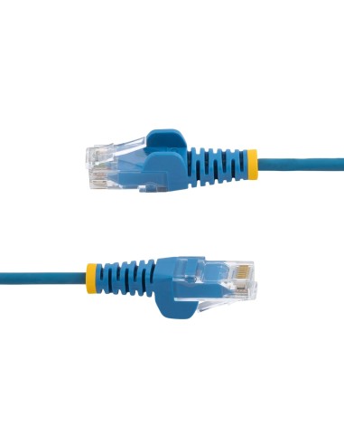 StarTech.com Cavo Ethernet CAT6 Blu da 10m Patch UTP con Plug RJ45 Antigroviglio e Rilievi di Trazione, Cavo Lan Slim in Rame