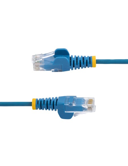 StarTech.com Cavo Ethernet CAT6 Blu da 10m Patch UTP con Plug RJ45 Antigroviglio e Rilievi di Trazione, Cavo Lan Slim in Rame